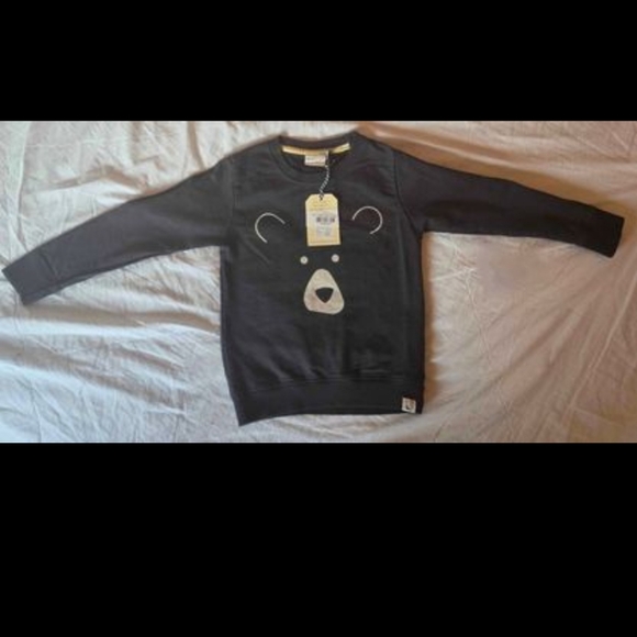 NWT - Turtledove London - Organic; Size 4-5, Charcoal Bear Face; Pants & Top - Picture 2 of 8